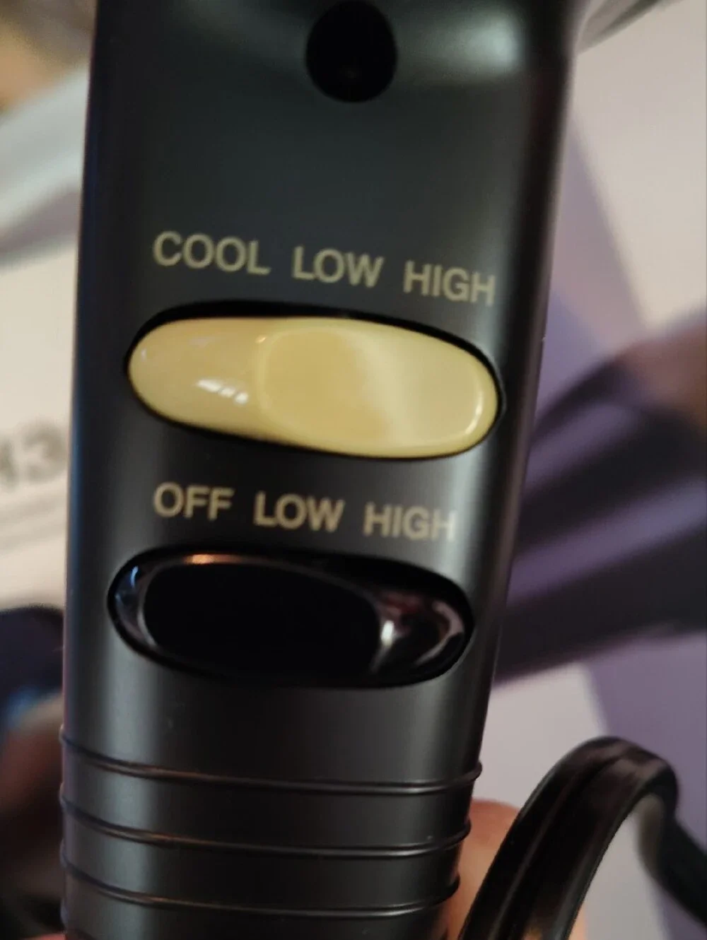 H3000 Black Professional Hair Dryer - Ionic Styling